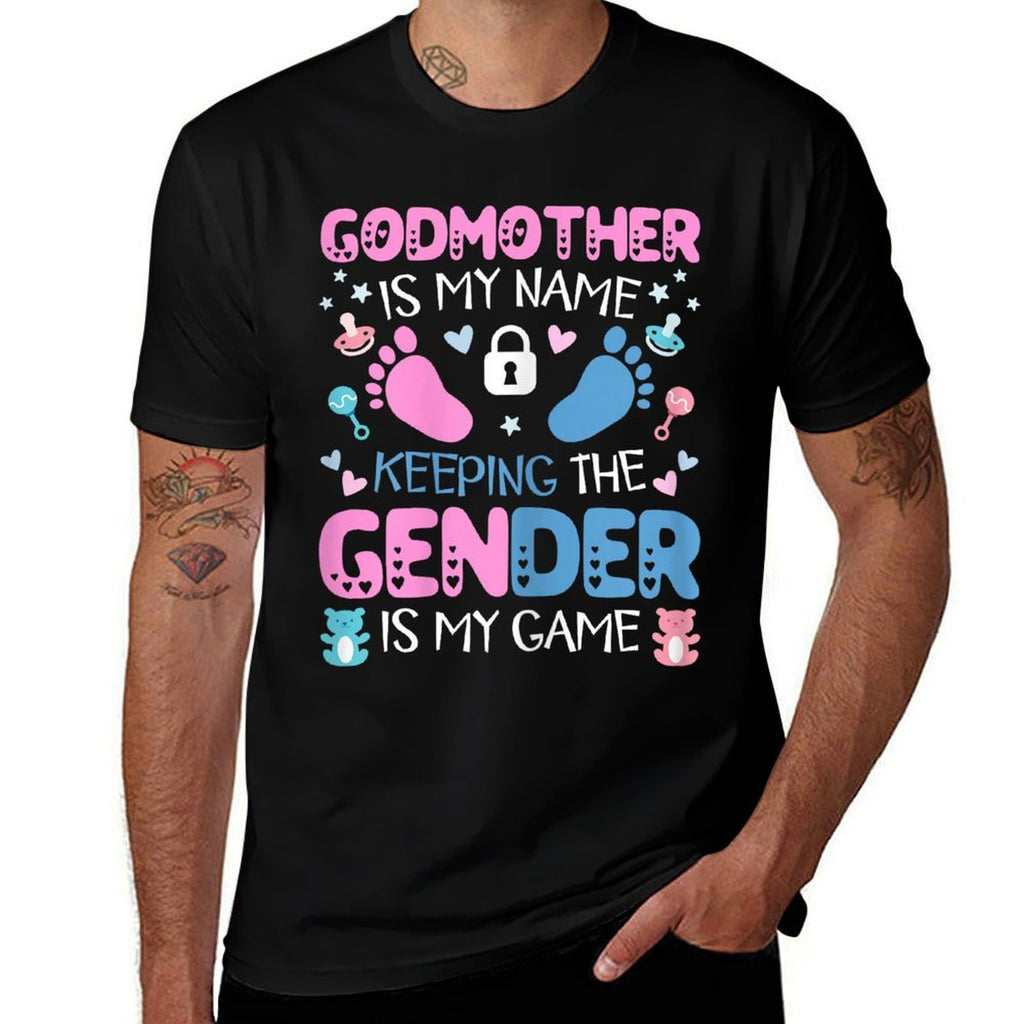 Godmother Gender Keeper Of The Gender Reveal Cute Godmother  Soft T-Shirt