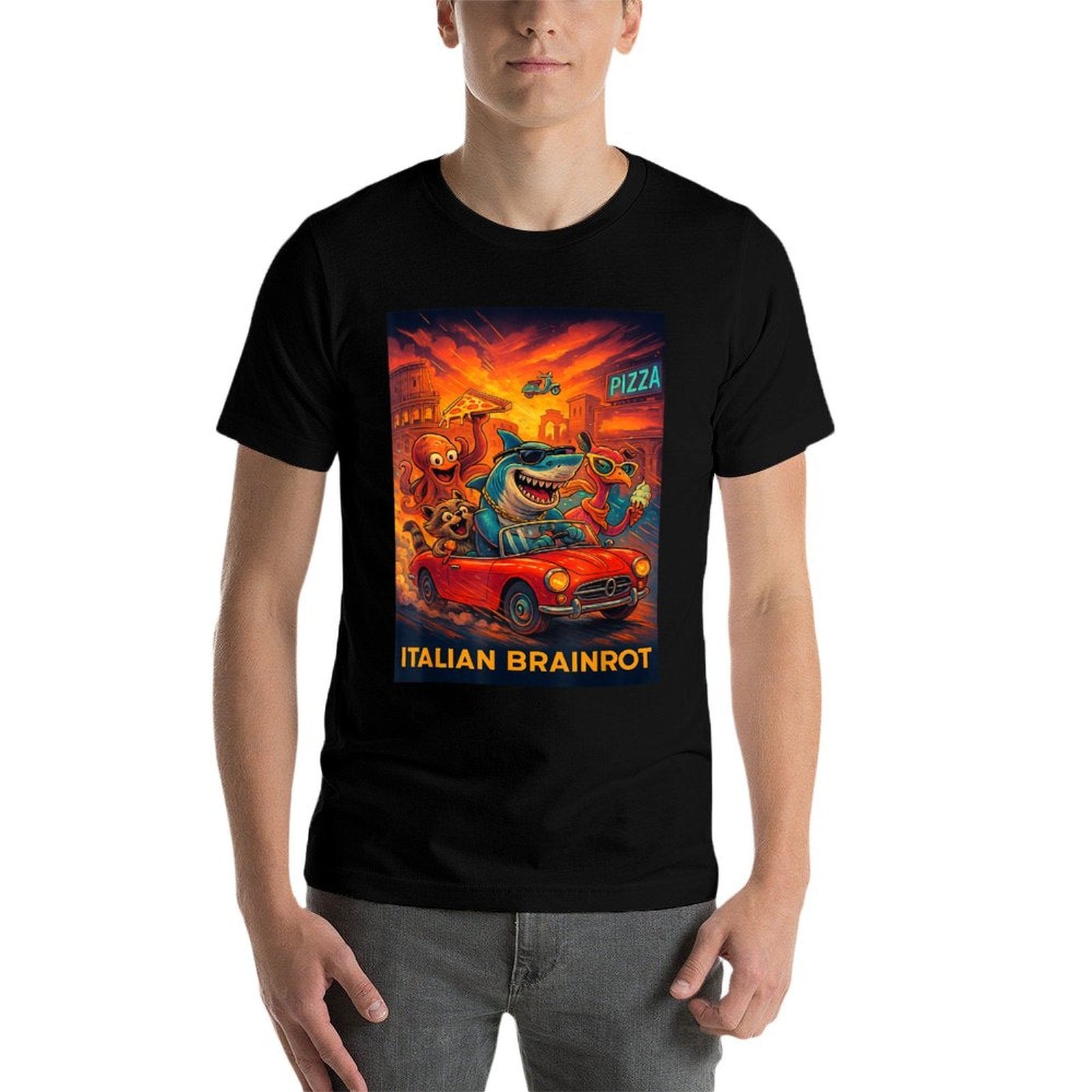 Italian Brainrot Trendy Viral Generated by AI Internet Meme  Vintage-inspired T-Shirt