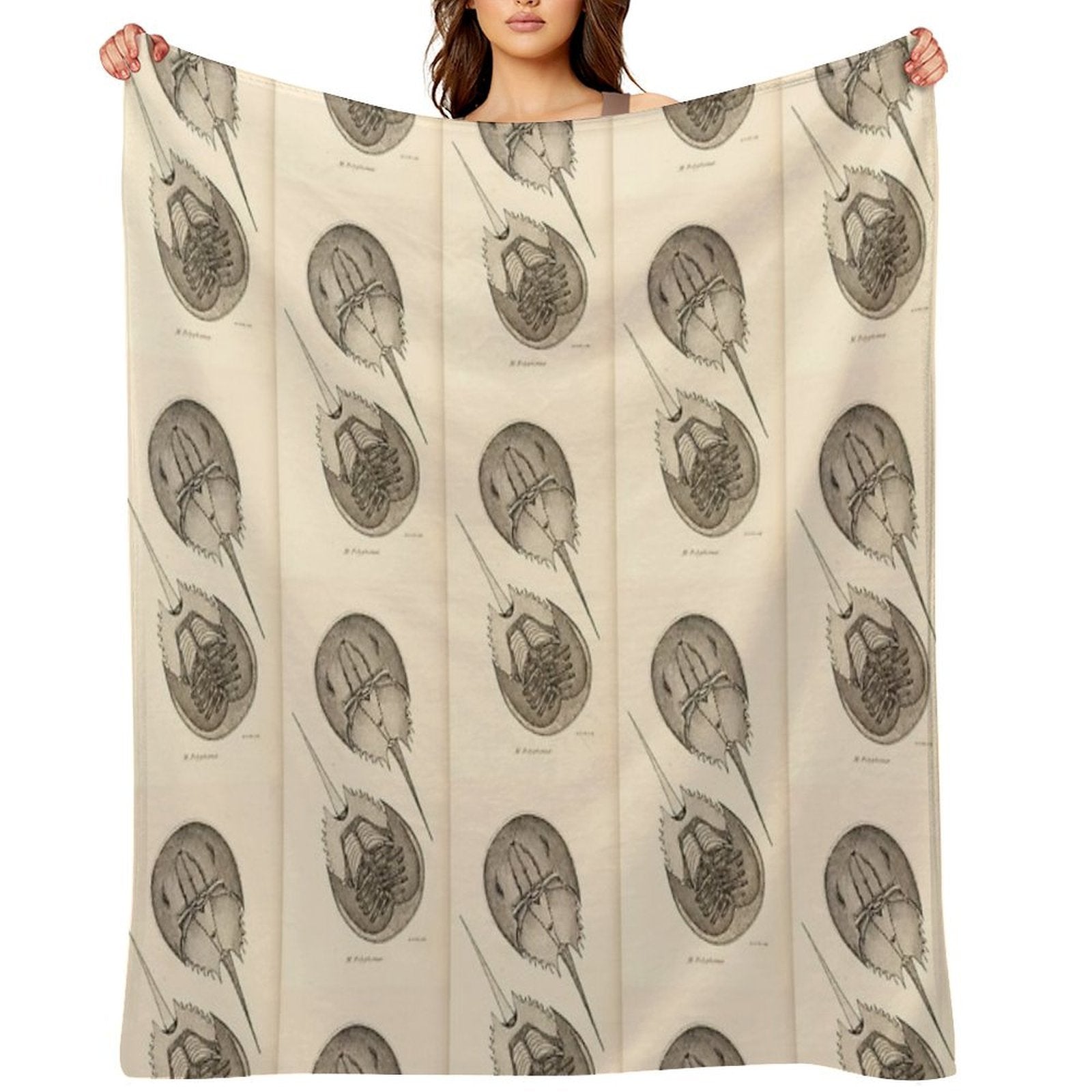 Horseshoe Crabs Lightweight Throw Blanket