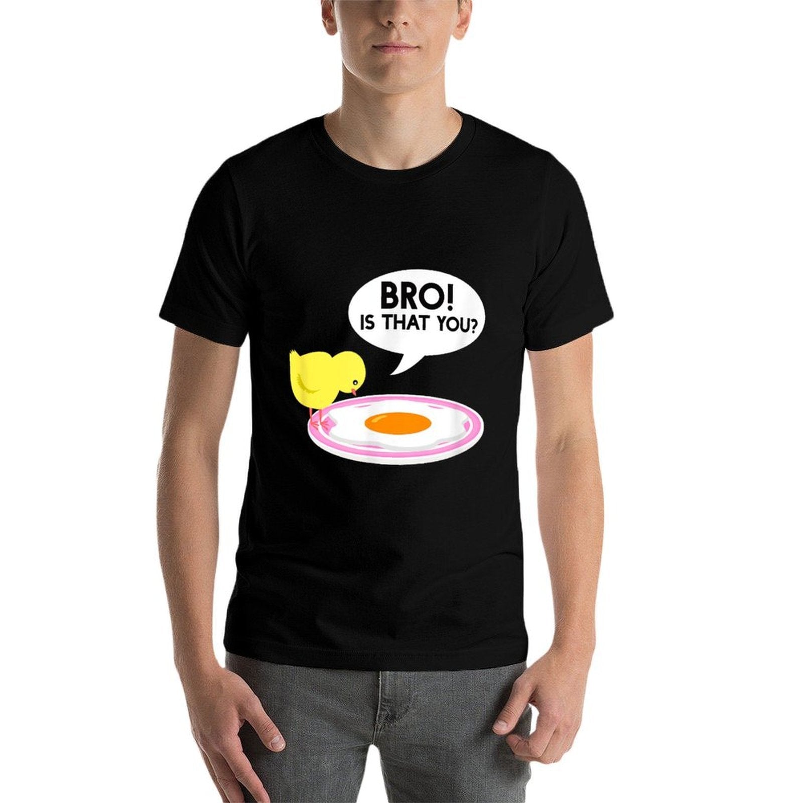 Funny Chicken Is That You Bro Design  Slim-fit Cut T-Shirt