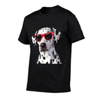 Ödalmatiandog Dalmatian Dog Sunglasses, Small, Black  Versatile T-Shirt