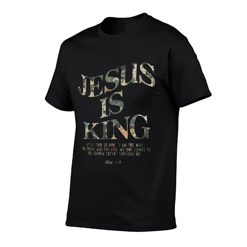Vintage Camo Jesus Is King Jesus John 14 6 Costume Christian  Versatile T-Shirt