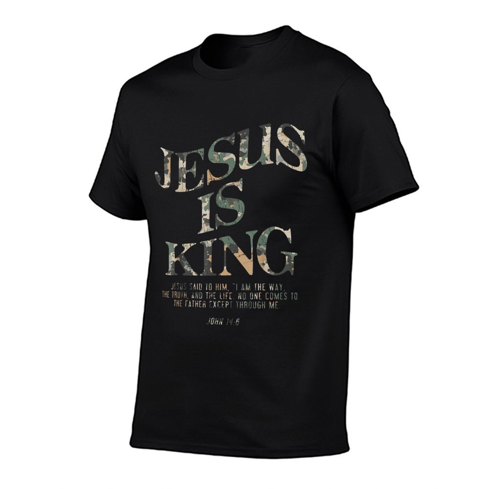 Vintage Camo Jesus Is King Jesus John 14 6 Costume Christian  Versatile T-Shirt
