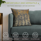 Modern Gold Look Soft Style Accent Throw Pillow