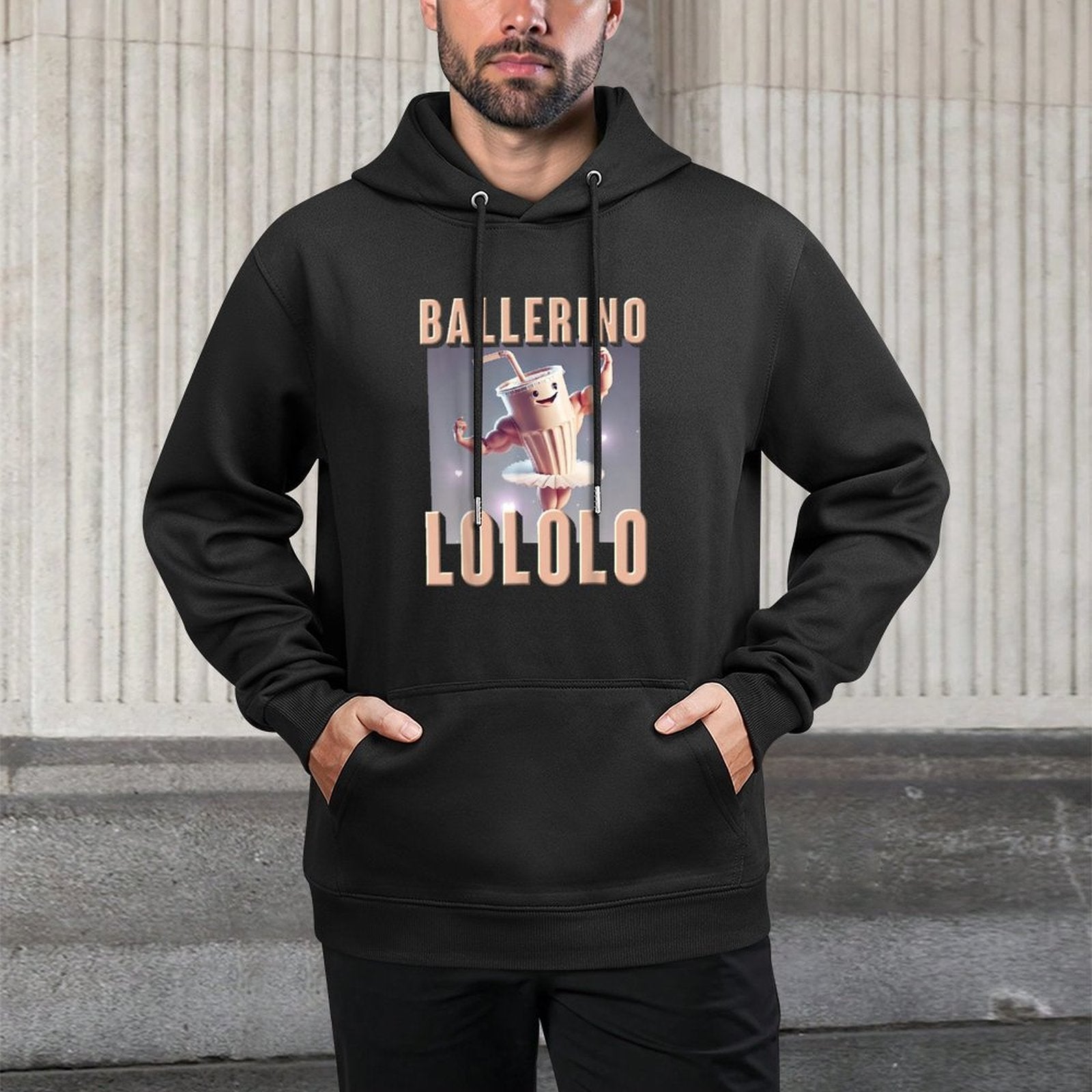 Italian Brainrot Character Ballerino Lololo Kids Boys Meme All-Day Comfort Hoodie