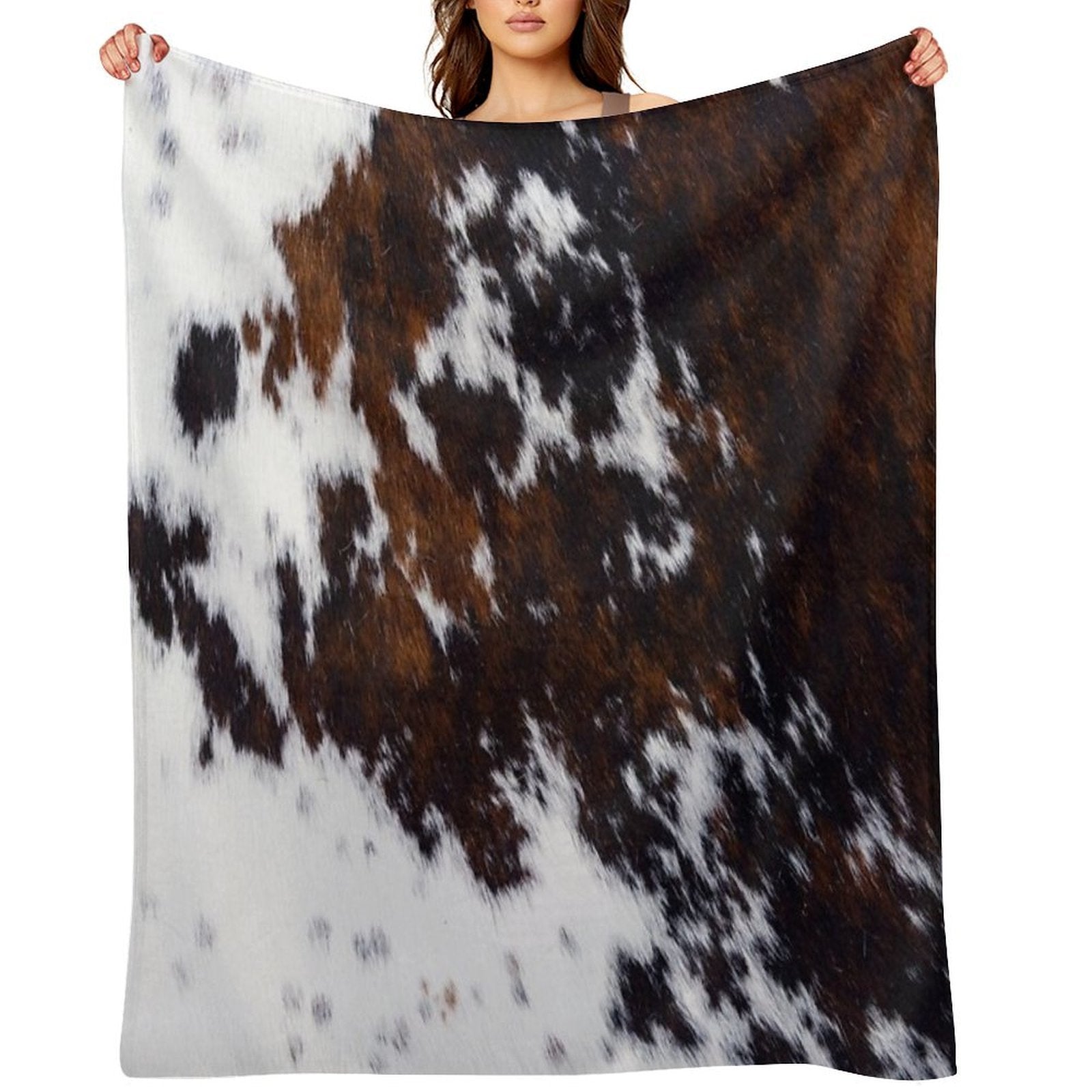 Wanderlust Cow Art Quick-dry Throw Blanket