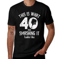 Funny Pickleball 40th Birthday 40 Years Old Love Pickleball  Breathable T-Shirt