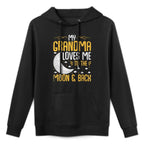 My Grandma Loves Me to The Moon & Back - Grandchild Medium-Weight Fabric Hoodie