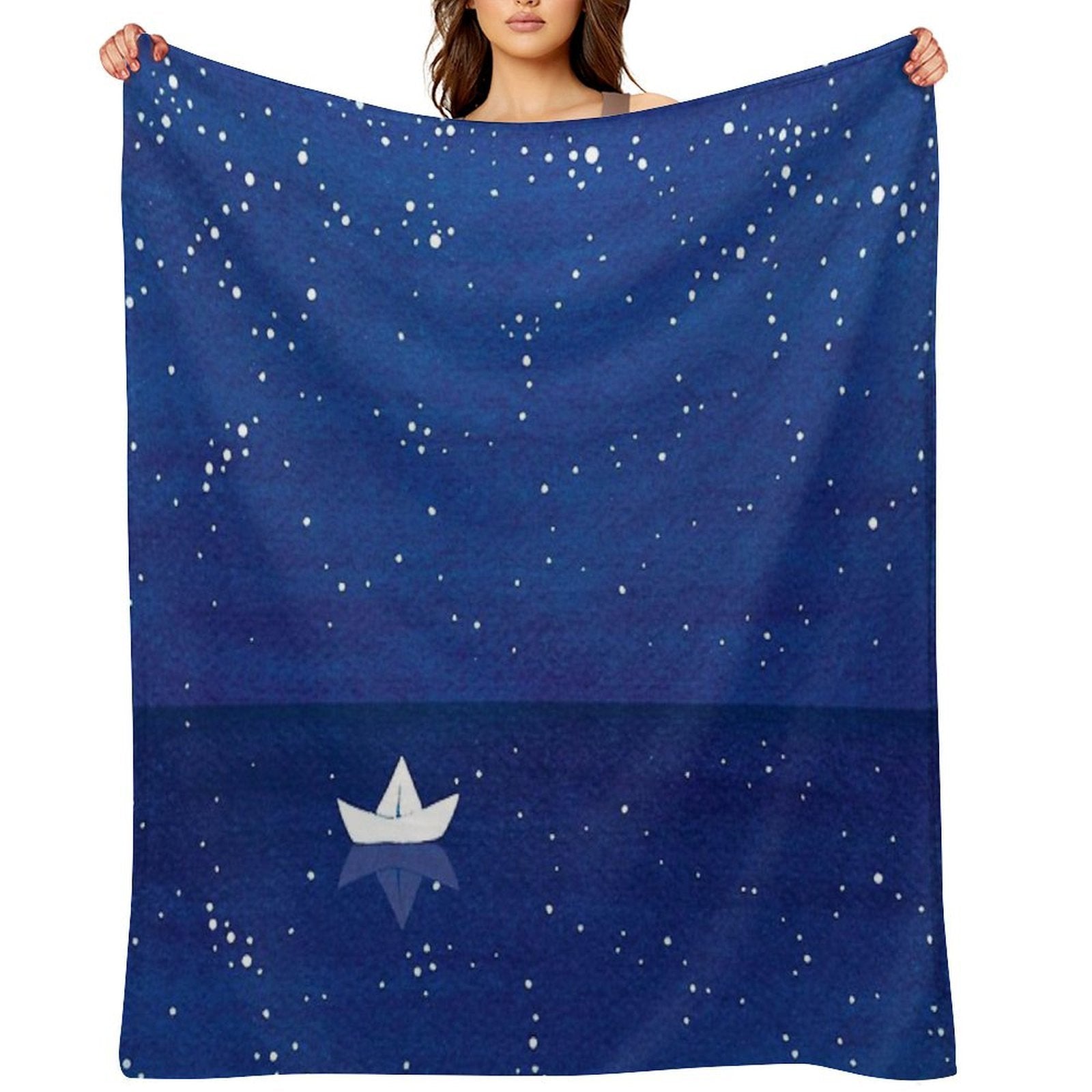 Zen Sailing Anti-pilling Throw Blanket