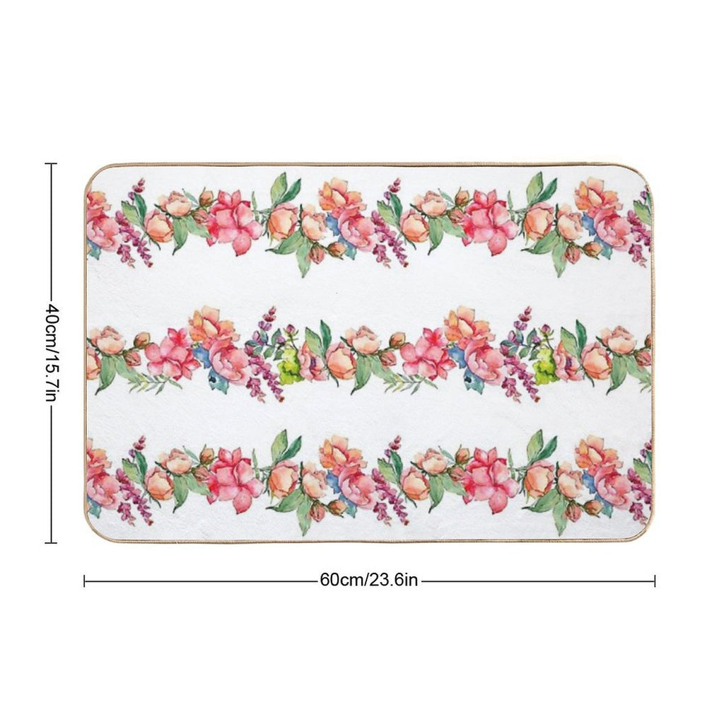 String of Flowers  Versatile Bath Mat