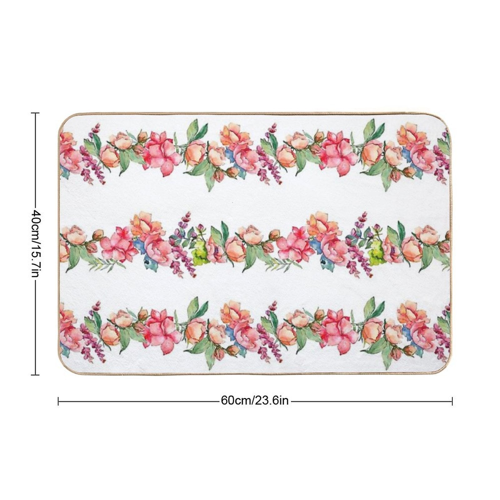 String of Flowers  Versatile Bath Mat