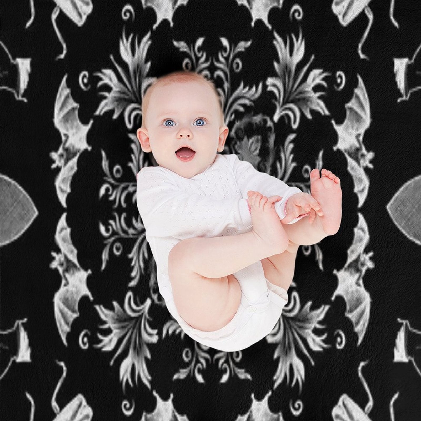 Cute Lil Bandana - Dark Version Plush Throw Blanket