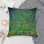 Gustav Klimt Apple Tree I Soft Hidden Zipper Throw Pillow