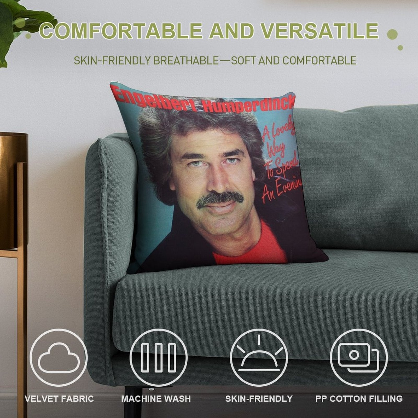 A Lovely Way to Spend An Evening Soft Luxury Feel Throw Pillow