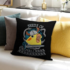 Seeds Or Valhalla - Viking Cockatiel Soft Hidden Zipper Throw Pillow