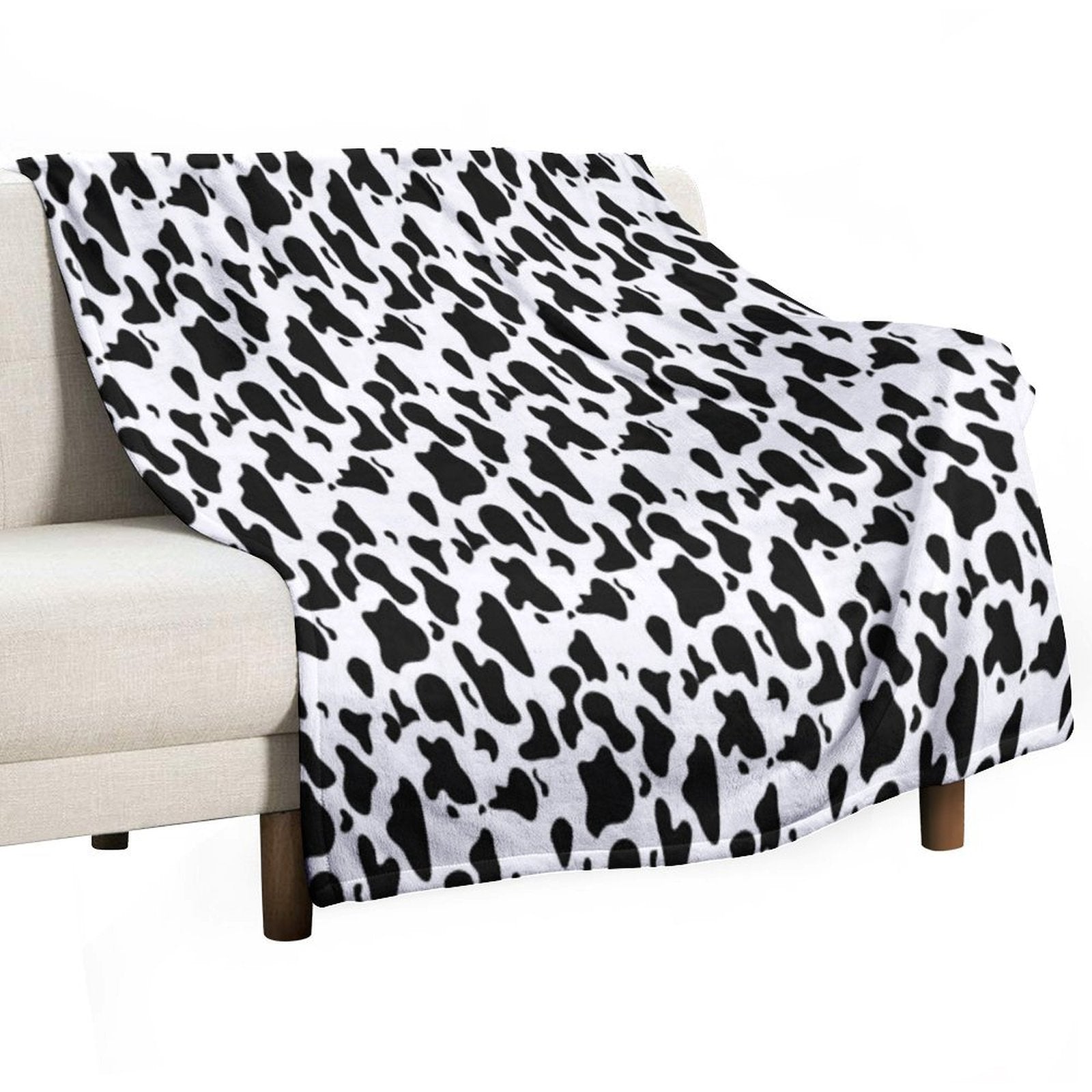 Cow Print Versatility Throw Blanket