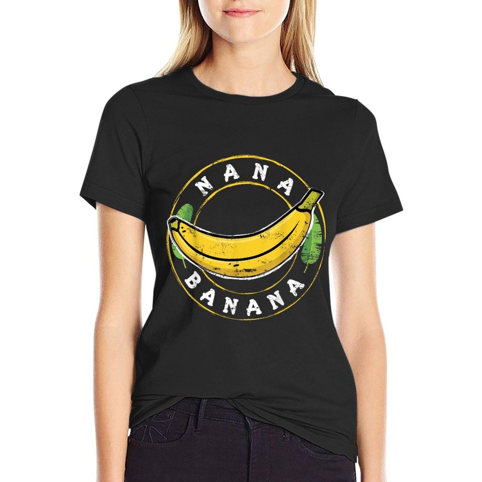 Funny Gift Nana Banana Design  Easy-care T-Shirt