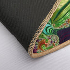 Trippy Tea Party - Fractal Art  Slip-Resistant Bath Mat