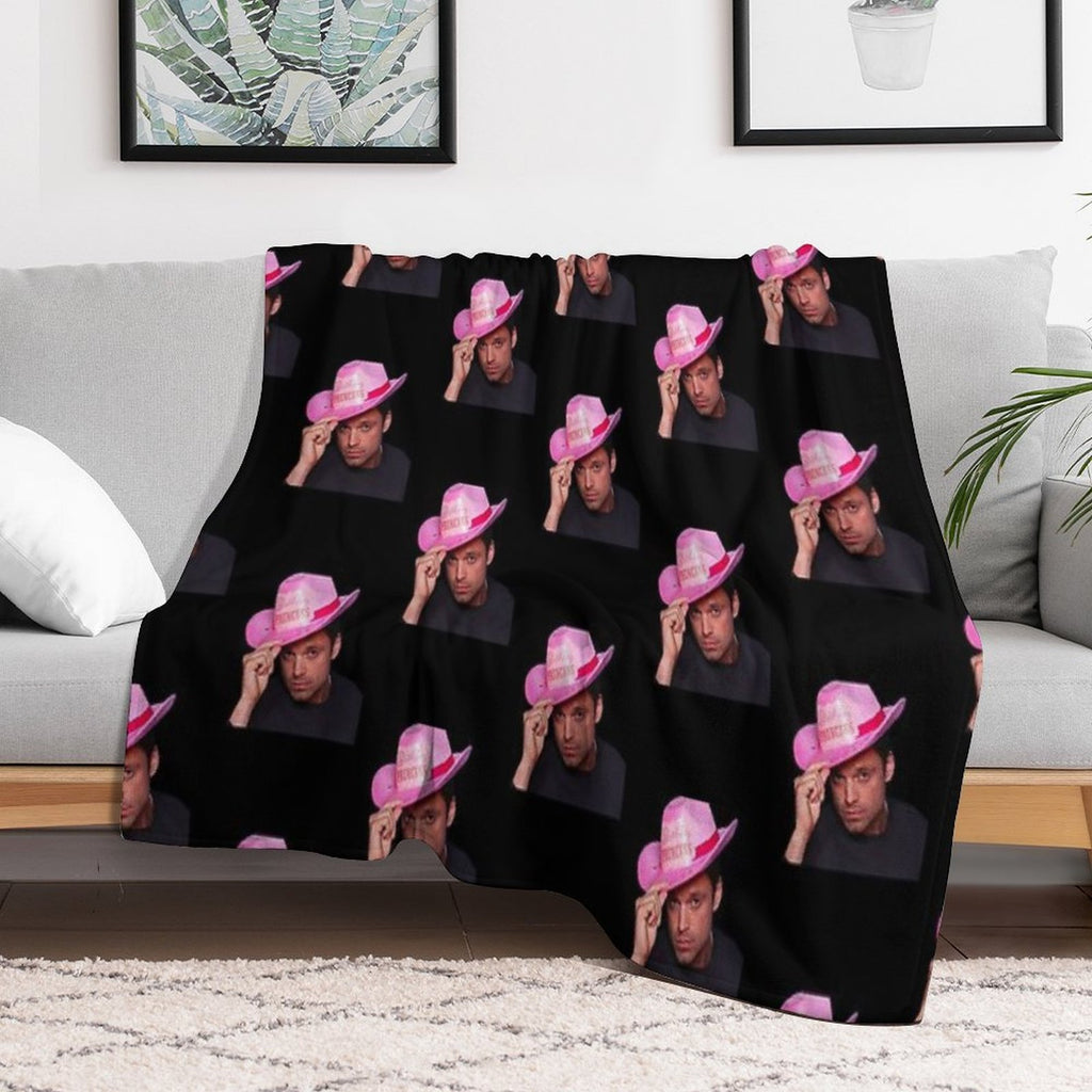 Birthday Sebastian Stan Machine-washable Throw Blanket