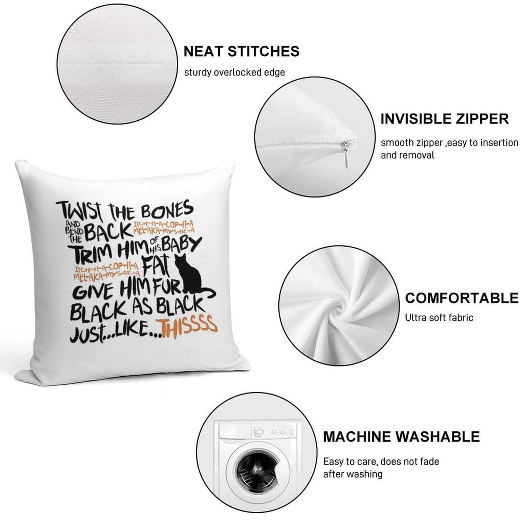 Binx Spell Soft Reinforced Edging Throw Pillow