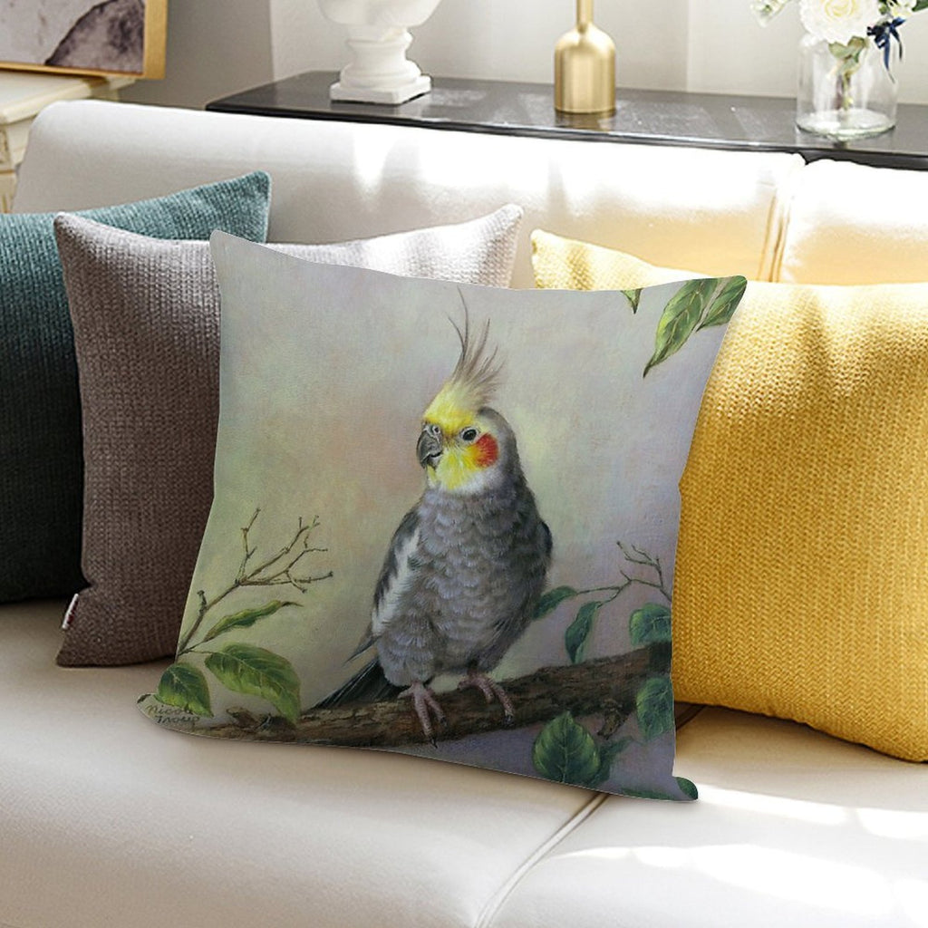 Cockatiel Soft Easy Maintenance Throw Pillow