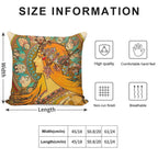 Zodiac, (1896) - Alphonse Mucha. HIGH DEFINITION Soft Home Decor Throw Pillow