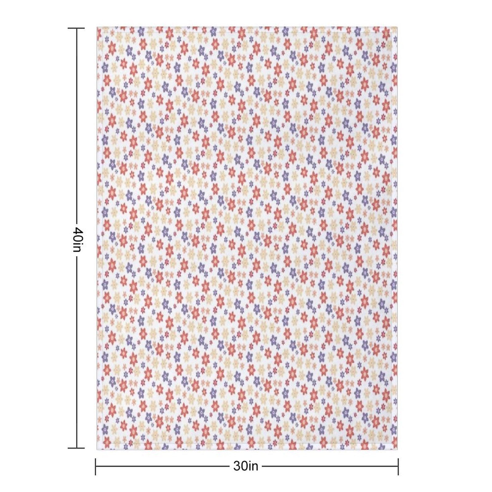 Multicolor Flower Pattern – Vibrant Floral Design for A Joyful Aesthetic Versatility Throw Blanket