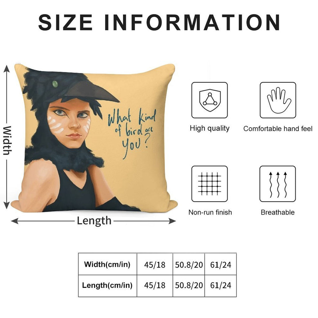 What Kind of Bird Are You Soft Gift Ready Throw Pillow