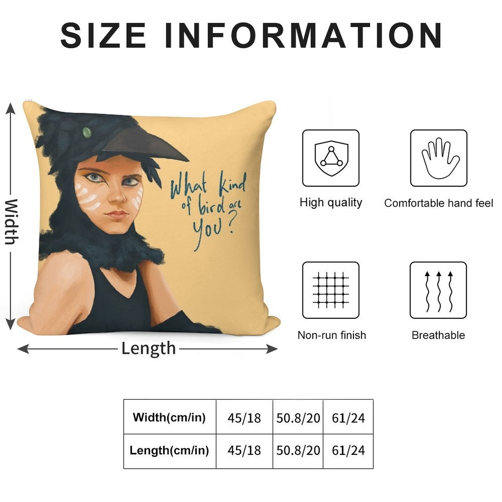 What Kind of Bird Are You Soft Gift Ready Throw Pillow