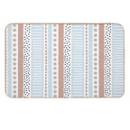 Pastel Stripe Pattern  Eco-Friendly Bath Mat