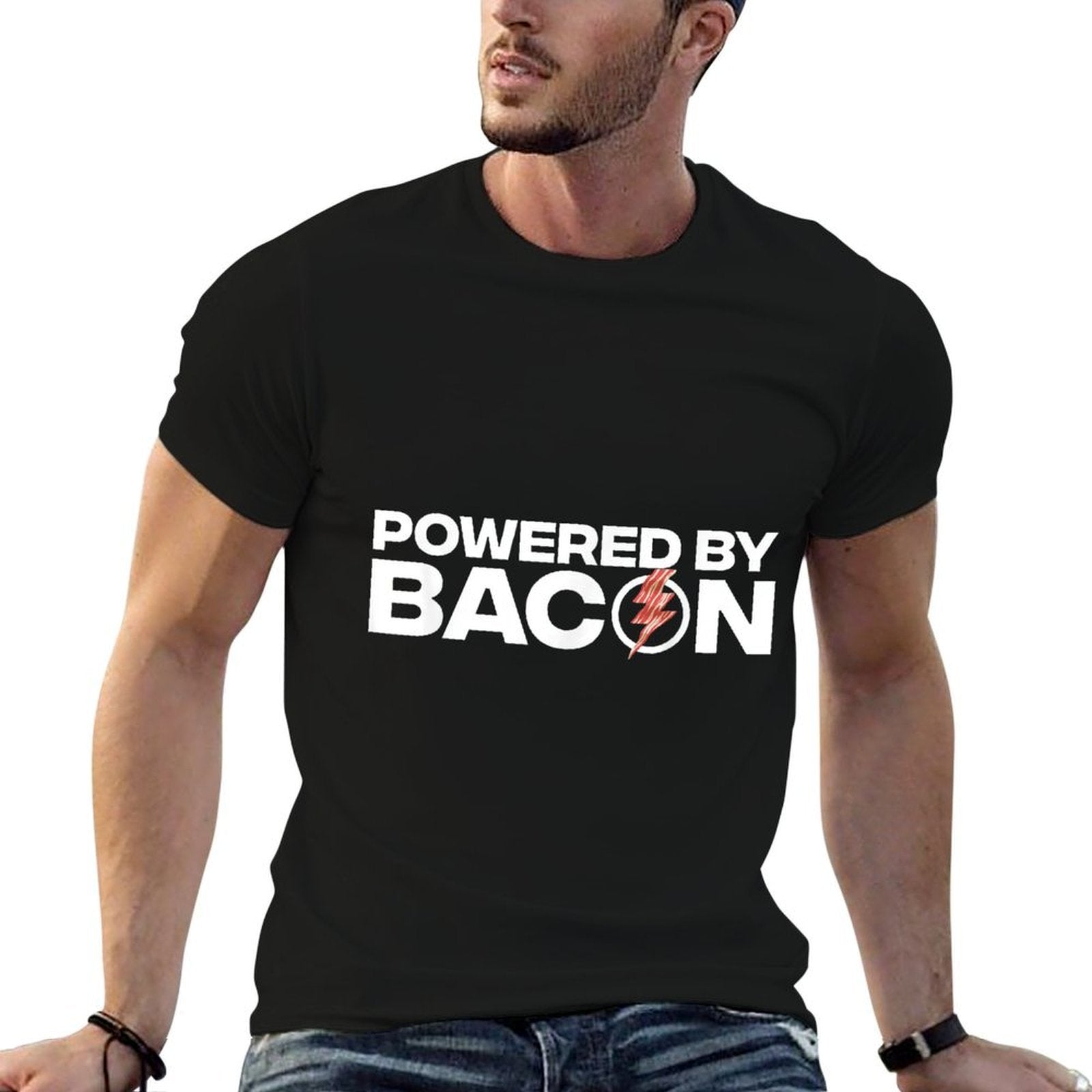 Funny Bacon Design For Men Women Boys Girls Pork Bacon Lover  Odor-resistant T-Shirt