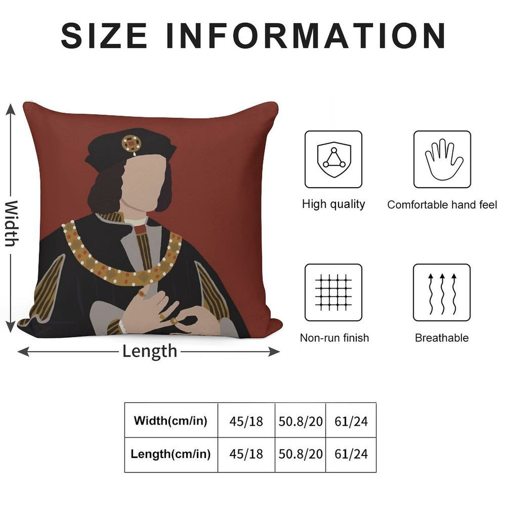 Richard III Soft Home Decor Throw Pillow