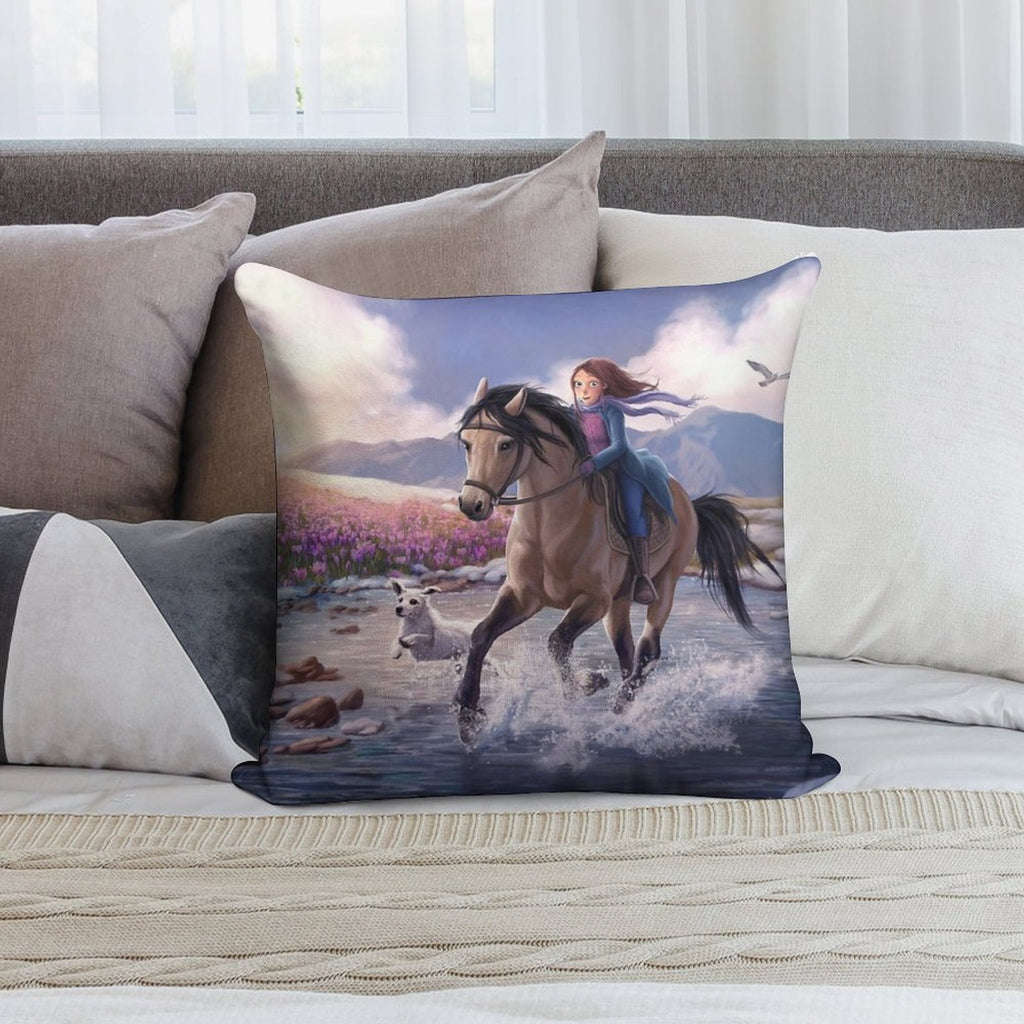StarStable Horse Wallpaper Soft Bedroom Essential Throw Pillow
