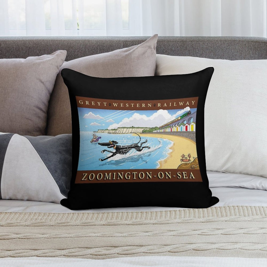 Greyt Western Zoomington-on-sea Soft Gift Ready Throw Pillow
