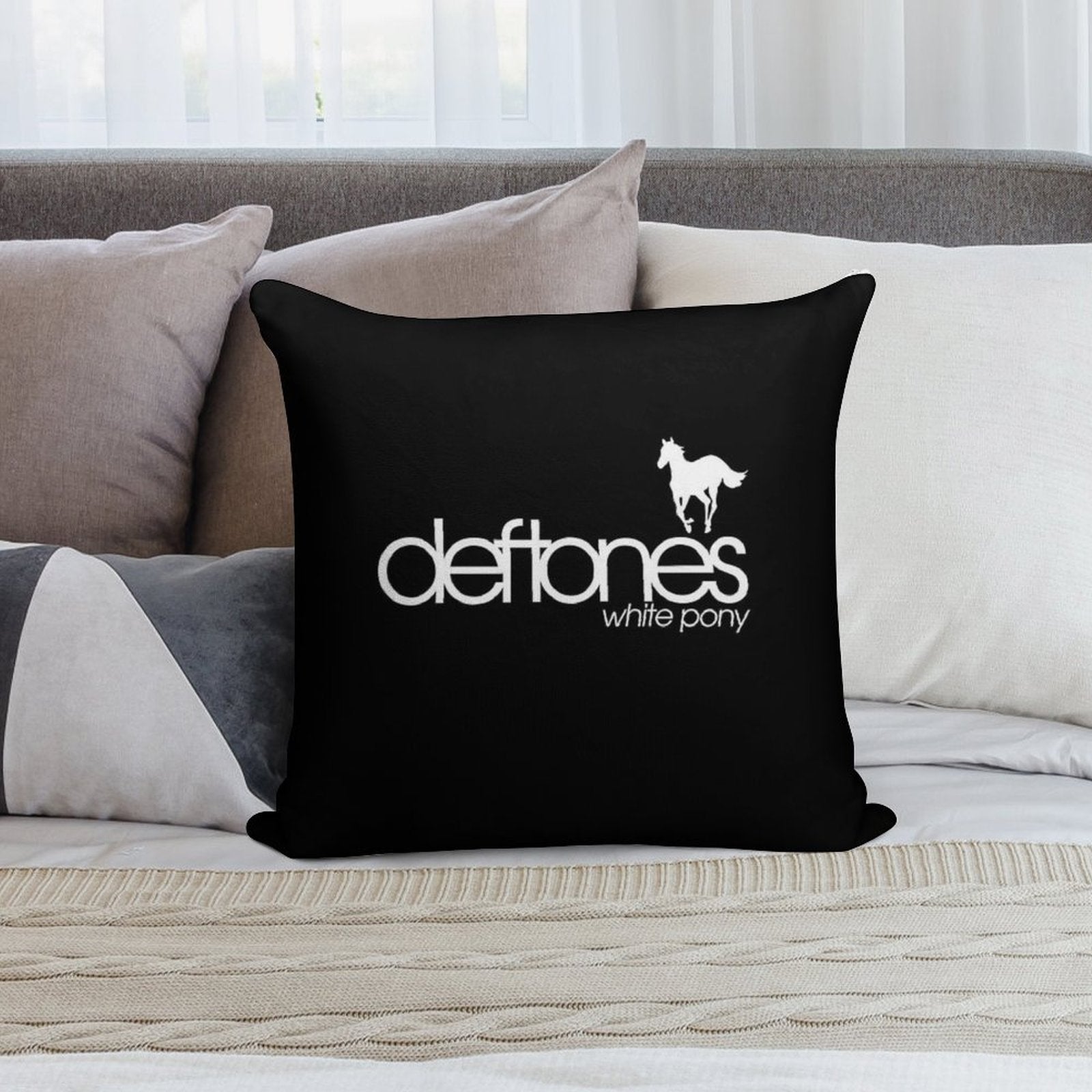 Best Album White Pony Soft Ultra-Soft Texture Throw Pillow
