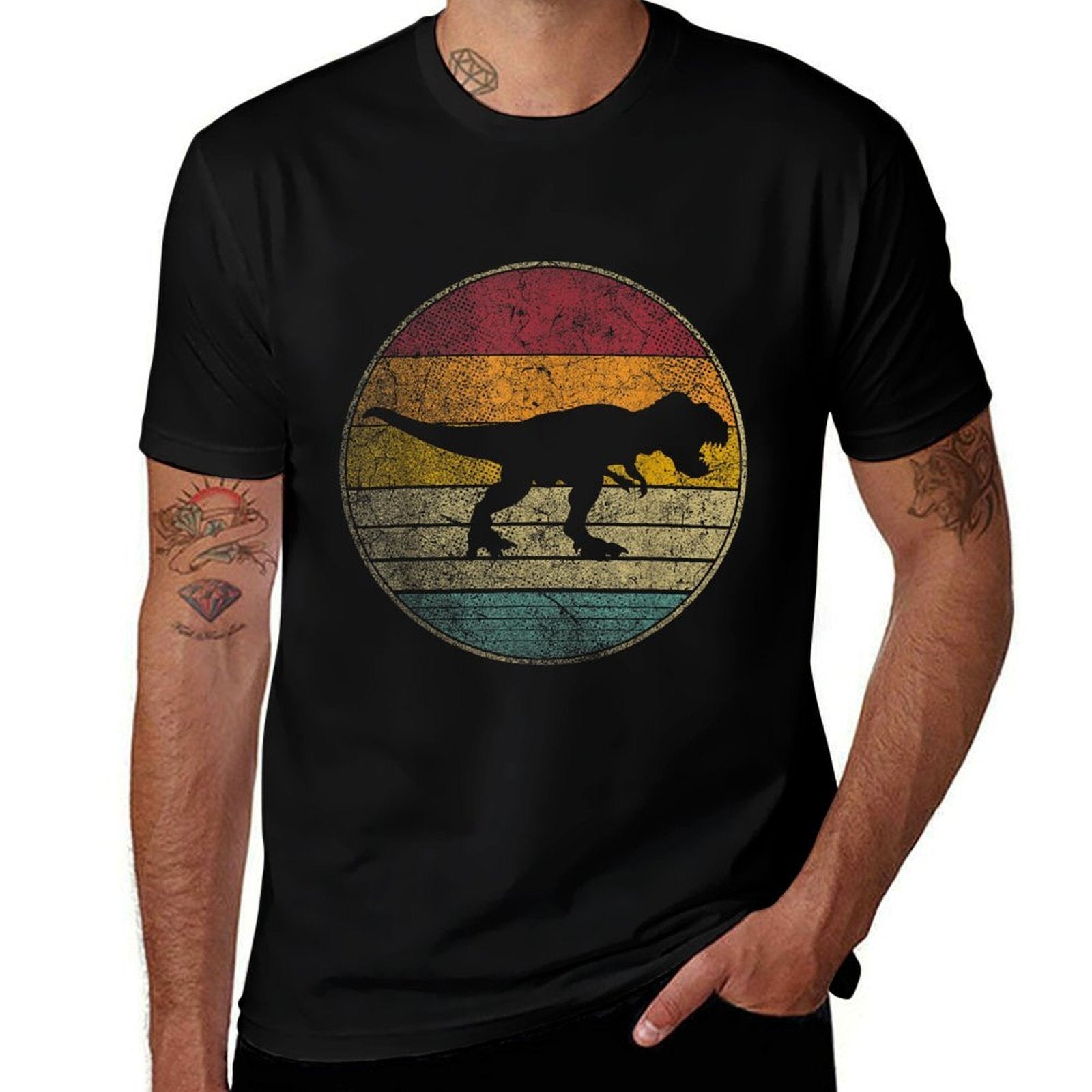 Tyrannosaurus T Rex Dinosaur Vintage Distressed Retro Style  Classic T-Shirt