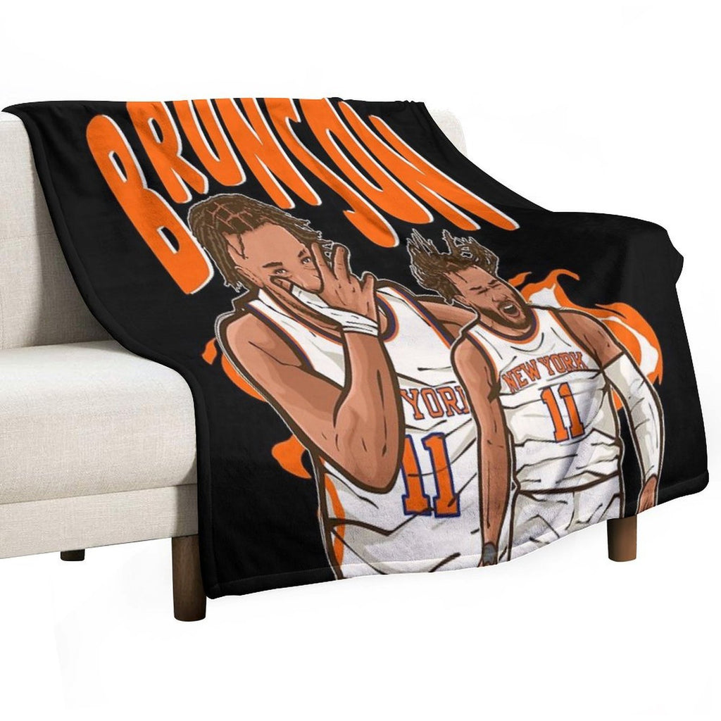 Jalen Brunson Cartoon Multi-functional Throw Blanket