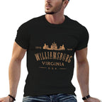 Colonial Williamsburg Virginia Vintage Distressed Style  Wrinkle-resistant T-Shirt