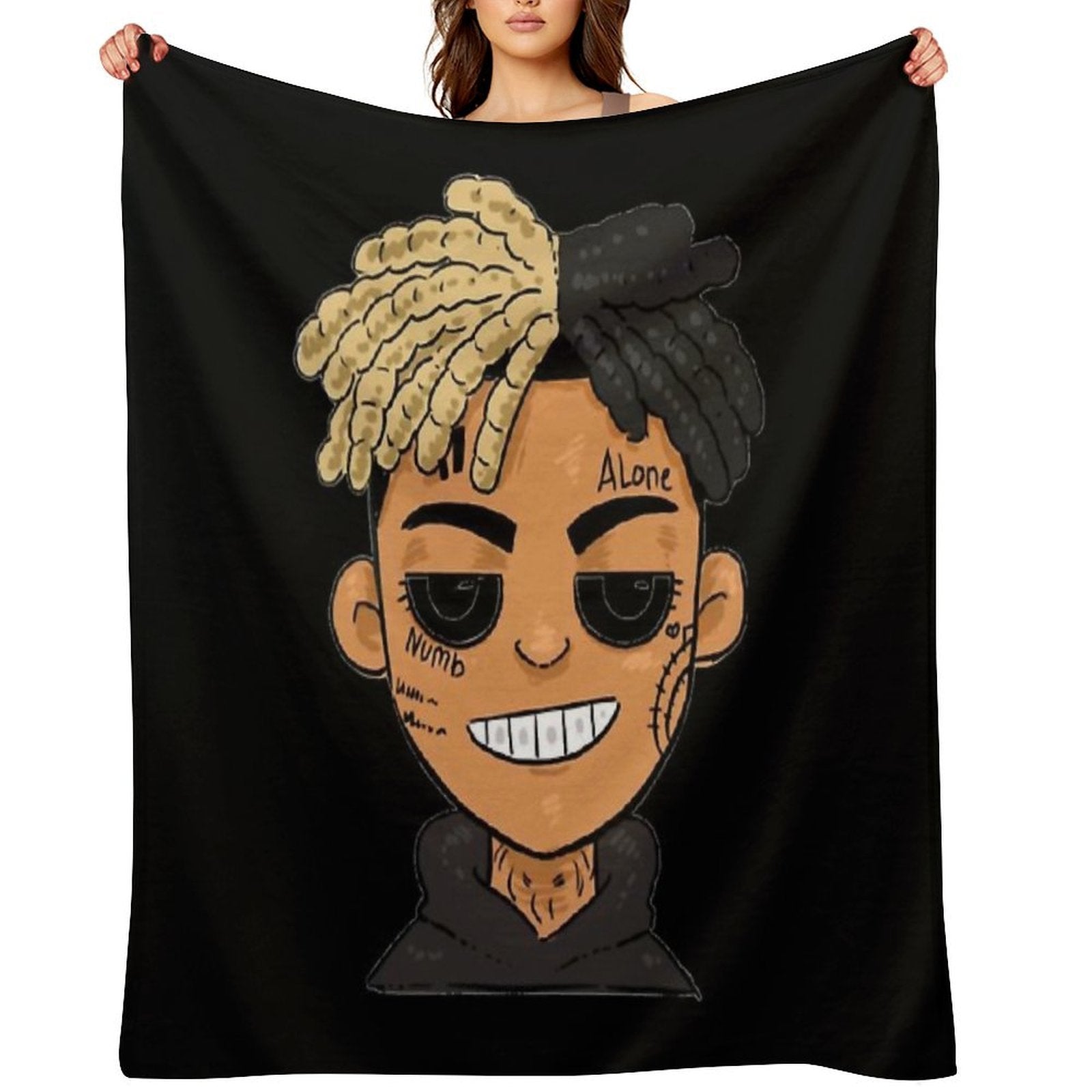 Xxxtentation Lengends Emo Rap Draw Cartoon Shrink-resistant Throw Blanket