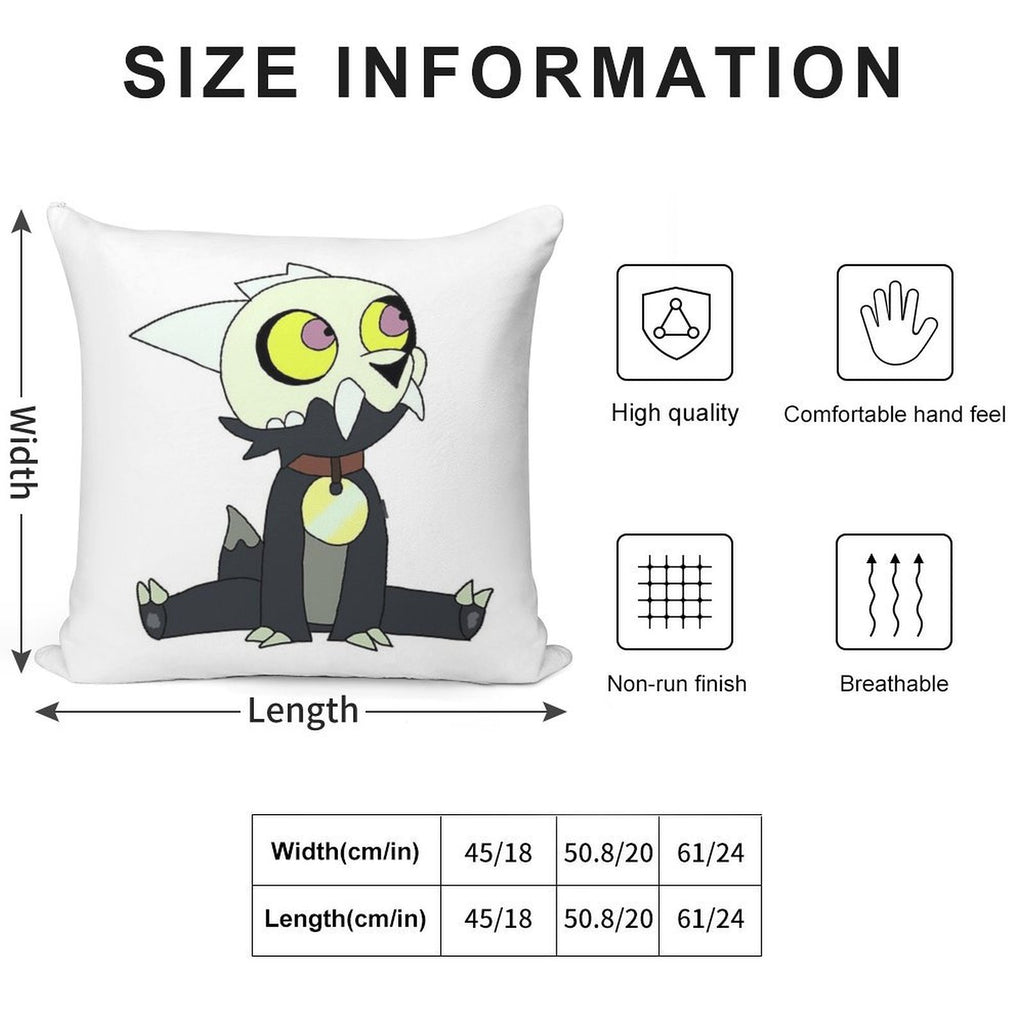 Sitting King The Owl House Soft High-Density Material Throw Pillow