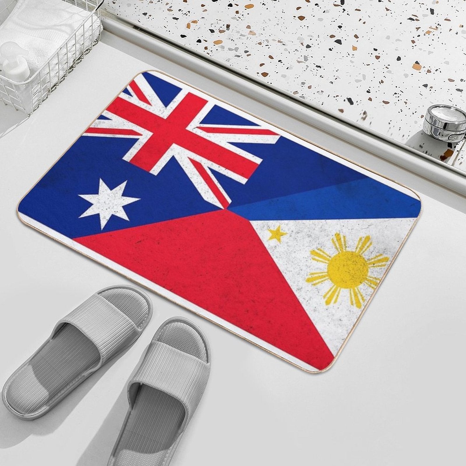 Filipino Australian  Stain-Proof Bath Mat