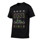 Universal Monsters Christmas Group Ugly Sweater Style  Eco-friendly Material T-Shirt
