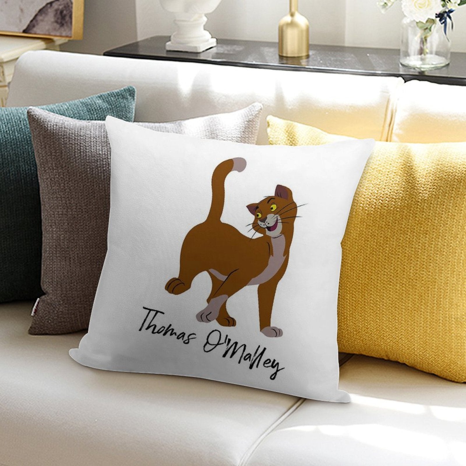 Thomas O'Malley Soft Skin-Friendly Throw Pillow