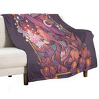 CRYSTAL WITCH Machine-washable Throw Blanket