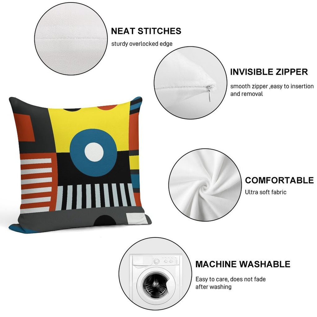 SPEECH AT THE BAUHAUS Soft Easy Maintenance Throw Pillow