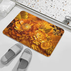 Bouquet of Gold Flowers  Odorless Bath Mat