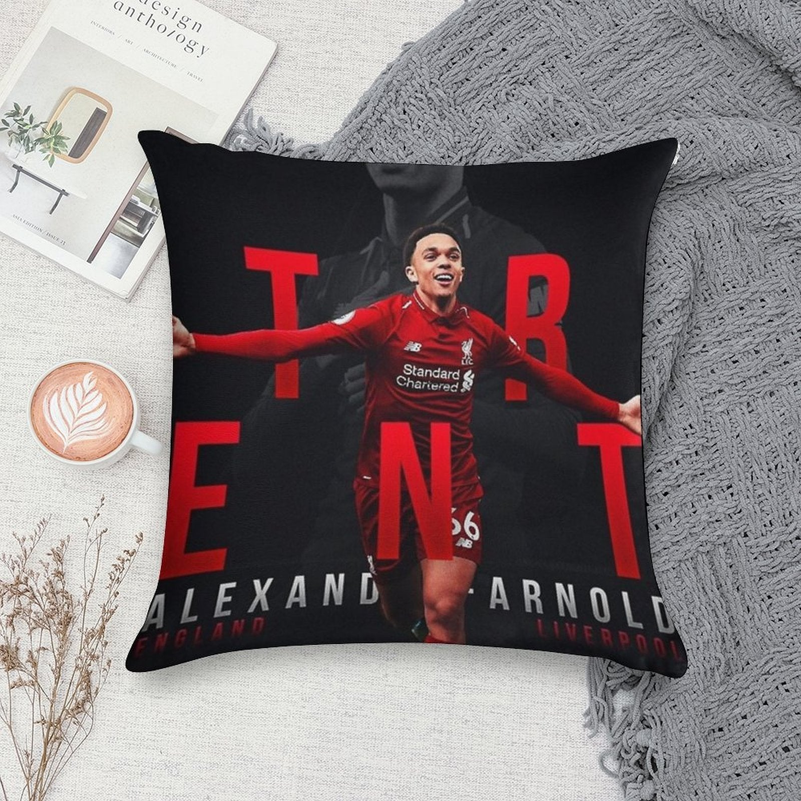 Trent Alexander-Arnold Soft Reinforced Edging Throw Pillow