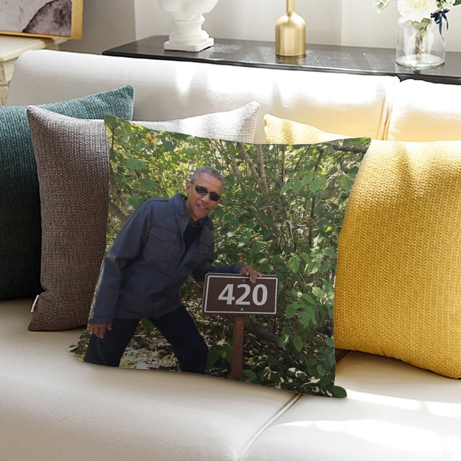 Obeezy 420 Soft Durable Construction Throw Pillow