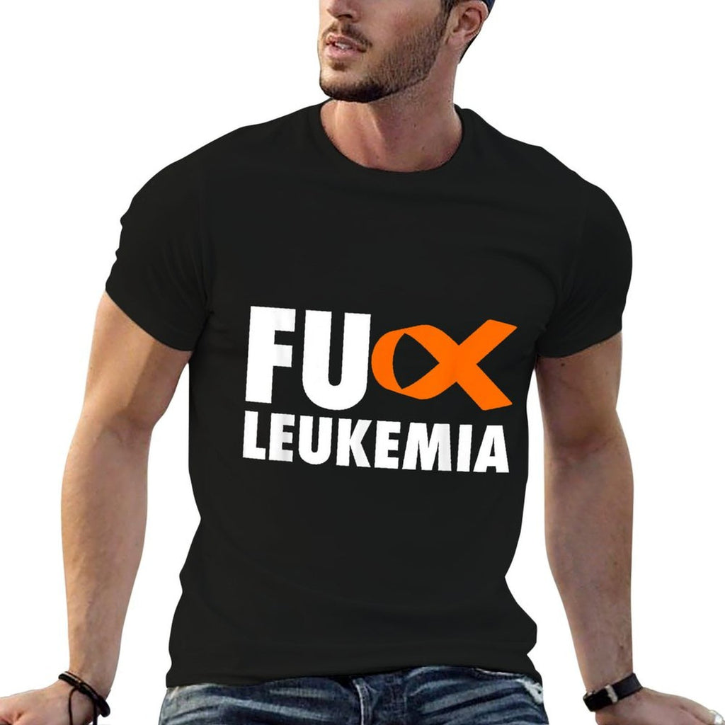FU Leukemia - Funny Leukemia Awareness  Oversized Silhouette T-Shirt