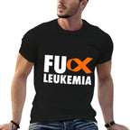 FU Leukemia - Funny Leukemia Awareness  Oversized Silhouette T-Shirt